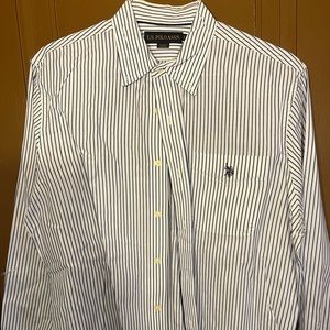 US Polo large long sleeve button up dress shirt